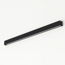 Nowodvorski kinkiet STRAIGHT WALL LED L LED TUBE T8 x 1 Stal lakierowana Tworzywo sztuczne PMMA Czarny 220-230 V MAX: 22W