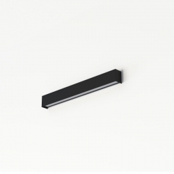 Nowodvorski kinkiet STRAIGHT WALL LED S LED TUBE T8 x 1 Stal lakierowana Tworzywo sztuczne PMMA Czarny 220-230 V MAX: 11W