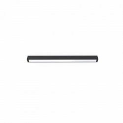 Nowodvorski plafon STRAIGHT CEILING LED M LED TUBE T8 x 1 Stal lakierowana Tworzywo sztuczne PMMA Czarny 220-230 V MAX: 16W