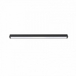 Nowodvorski plafon STRAIGHT CEILING LED L LED TUBE T8 x 1 Stal lakierowana Tworzywo sztuczne PMMA Czarny 220-230 V MAX: 22W