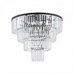 Nowodvorski plafon CRISTAL L E14 x 12 Kryształ Stal lakierowana Transparentny 220-230 V MAX: 60W