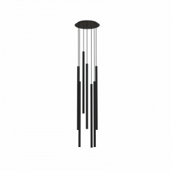 Nowodvorski lampa wisząca LASER 1000 G9 x 7 Stal lakierowana Czarny 220-230 V MAX: 10W only LED