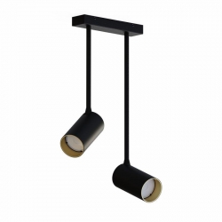 Nowodvorski oprawa natynkowa MONO LONG GU10 x 2 Stal lakierowana Tworzywo sztuczne ABS Czarny 220-230 V MAX: 10W only LED