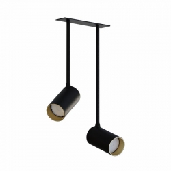 Nowodvorski oprawa wpuszczana MONO SURFACE LONG GU10 x 2 Stal lakierowana Aluminium lakierowane Czarny 220-230 V MAX: 10W only LED