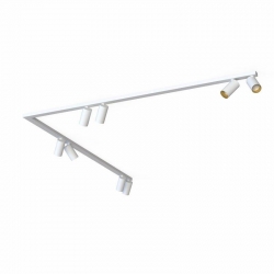 Nowodvorski oprawa natynkowa MONO CORNER 2x150 GU10 x 8 Stal lakierowana Tworzywo sztuczne ABS Biały 220-230 V MAX: 10W only LED