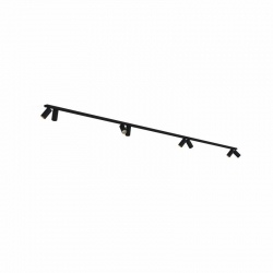 Nowodvorski oprawa natynkowa MONO 2x200 GU10 x 8 Stal lakierowana Tworzywo sztuczne ABS Czarny ~220-230 V MAX: 10W only LED