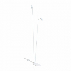 Nowodvorski Lampa podłogowa MONO GU10 x 2 Stal lakierowana Tworzywo sztuczne ABS Biały 220-230 V MAX: 10W only LED