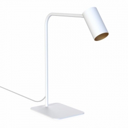 Nowodvorski oprawa biurkowa MONO GU10 x1 Stal lakierowana Tworzywo sztuczne ABS Biały 220-230 V MAX: 10W only LED
