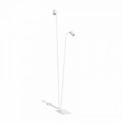 Nowodvorski Lampa podłogowa MONO GU10 x 2 Stal lakierowana Tworzywo sztuczne ABS Biały 220-230 V MAX: 10W only LED