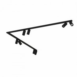 Nowodvorski oprawa natynkowa MONO CORNER 2x150 GU10 x 8 Stal lakierowana Tworzywo sztuczne ABS Czarny 220-230 V MAX: 10W only LED
