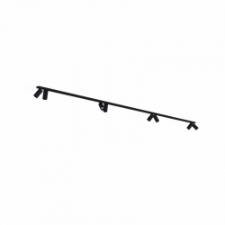 Nowodvorski oprawa natynkowa MONO 2x200 GU10 x 8 Stal lakierowana Tworzywo sztuczne ABS Czarny ~220-230 V MAX: 10W only LED
