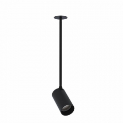 Nowodvorski oprawa wpuszczana MONO SURFACE LONG M GU10 x 1 Stal lakierowana Tworzywo sztuczne ABS Czarny 220-230 V MAX: 10W only LED