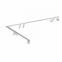 Nowodvorski oprawa natynkowa MONO CORNER 2x150 GU10 x 8 Stal lakierowana Tworzywo sztuczne ABS Biały 220-230 V MAX: 10W only LED