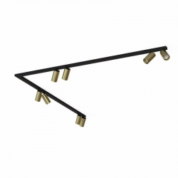 Nowodvorski oprawa natynkowa MONO CORNER 2x150 GU10 x 8 Lity mosiądz Stal lakierowana Mosiądz 220-230 V MAX: 10W only LED