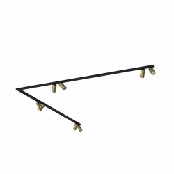 Nowodvorski oprawa natynkowa MONO CORNER 2x200 GU10 x 8 Lity mosiądz Stal lakierowana Mosiądz 220-230 V MAX: 10W only LED