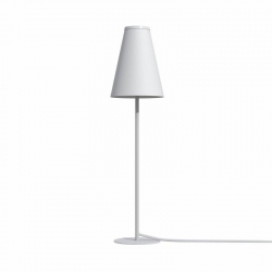 Nowodvorski oprawa stołowa TRIFLE G9 x 1 Tkanina Aluminium lakierowane Biały 220-230 V MAX: 10W only LED