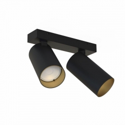 Nowodvorski oprawa natynkowa MONO GU10 x 2 Stal lakierowana Tworzywo sztuczne ABS Czarny 220-230 V MAX: 10W only LED