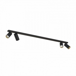 Nowodvorski oprawa natynkowa MONO GU10 x 4 Stal lakierowana Tworzywo sztuczne ABS Czarny 220-230 V MAX: 10W only LED