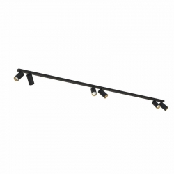 Nowodvorski oprawa natynkowa MONO GU10 x 6 Stal lakierowana Tworzywo sztuczne ABS Czarny ~220-230 V MAX: 10W only LED