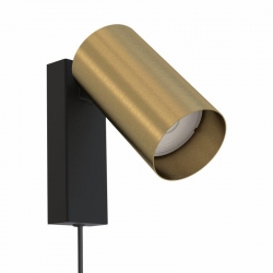 Nowodvorski kinkiet regulowany z włącznikiem MONO GU10 x 1 Lity mosiądz Stal lakierowana Mosiądz 220-230 V MAX: 10W only LED