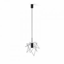 Nowodvorski lampa wisząca GSTAR GU10 x 1 Stal lakierowana Czarny 220-230 V MAX: 10W only LED