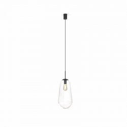 Nowodvorski lampa wisząca PEAR L E27 x 1 Szkło Stal lakierowana Transparentny 220-230 V MAX: 40W