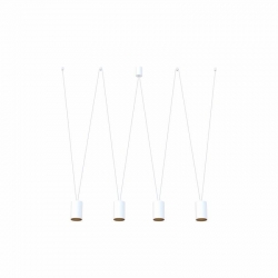 Nowodvorski lampa wisząca MORE TONE GU10 x 4 Stal lakierowana Tworzywo sztuczne ABS Biały 220-230 V MAX: 10W only LED