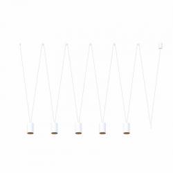 Nowodvorski lampa wisząca MORE TONE GU10 x 5 Stal lakierowana Tworzywo sztuczne ABS Biały 220-230 V MAX: 10W only LED