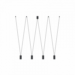 Nowodvorski lampa wisząca MORE EYE GU10 x 4 Stal lakierowana Czarny 220-230 V MAX: 10W only LED
