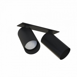 Nowodvorski oprawa wpuszczana MONO SURFACE GU10 x 2 Stal lakierowana Aluminium lakierowane Czarny 220-230 V MAX: 10W only LED