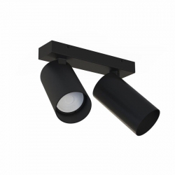 Nowodvorski oprawa natynkowa MONO GU10 x 2 Stal lakierowana Tworzywo sztuczne ABS Czarny 220-230 V MAX: 10W only LED