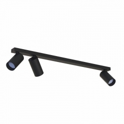 Nowodvorski oprawa natynkowa MONO GU10 x 3 Stal lakierowana Tworzywo sztuczne ABS Czarny 220-230 V MAX: 10W only LED