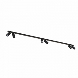 Nowodvorski oprawa natynkowa MONO GU10 x 6 Stal lakierowana Tworzywo sztuczne ABS Czarny ~220-230 V MAX: 10W only LED