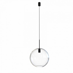 Nowodvorski lampa wisząca SPHERE XL E27 x 1 Szkło Stal lakierowana Transparentny 220-230 V MAX: 40W