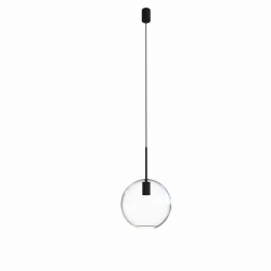 Nowodvorski lampa wisząca SPHERE L E27 x 1 Szkło Stal lakierowana Transparentny 220-230 V MAX: 40W