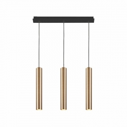Nowodvorski lampa wisząca EYE GU10 x 3 Lity mosiądz Stal lakierowana Mosiądz 220-230 V MAX: 3x10W only LED