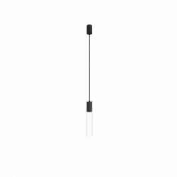 Nowodvorski lampa wisząca CYLINDER L GU10 x 1 Stal lakierowana Szkło Transparentny 220-230 V MAX: 10W only LED