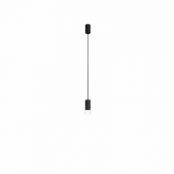 Nowodvorski lampa wisząca CYLINDER S GU10 x 1 Szkło Stal lakierowana Transparentny 220-230 V MAX: 10W only LED