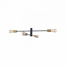 Nowodvorski plafon ROTOR E27 x 4 Stal lakierowana Czarny 220-230 V MAX: 4x60W