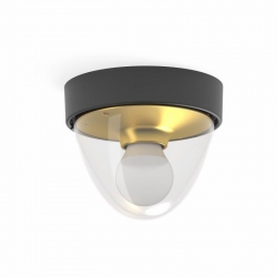 Nowodvorski plafon zewnętrzny NOOK E27 x 1 Tworzywo sztuczne ABS Tworzywo sztuczne PC Złoty 220-230 V MAX: 1X10W only LED