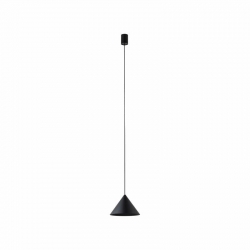 Nowodvorski lampa wisząca ZENITH S GU10 x 1 Stal lakierowana Lity mosiądz Czarny ~220-230 V MAX: 35W