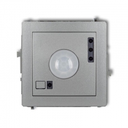 Karlik DECO elektroniczny czujnik ruchu srebrny metalik PODTYNKOWY bez ramki IP 20, 230V~ 50Hz 3200W 7DCR-1