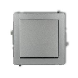Karlik DECO łącznik jednobiegunowy srebrny metalik PODTYNKOWY bez ramki IP20 10AX 250V 7DWP-1