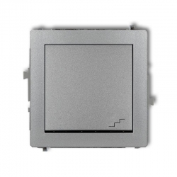Karlik DECO łącznik schodowy srebrny metalik PODTYNKOWY bez ramki IP20 10AX 250V 7DWP-3