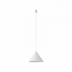 Nowodvorski lampa wisząca ZENITH M GU10 x 1 Stal lakierowana Lity mosiądz Biały ~220-230 V MAX: 35W