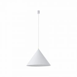 Nowodvorski lampa wisząca ZENITH L GU10 x 1 Stal lakierowana Lity mosiądz Biały ~220-230 V MAX: 35W