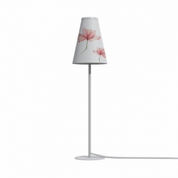 Nowodvorski oprawa stołowa TRIFLE G9 x 1 Tkanina Aluminium lakierowane Biało-różowy 220-230 V MAX: 10W only LED