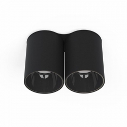 Nowodvorski oprawa natynkowa EYE TONE GU10 x 2 Stal lakierowana Tworzywo sztuczne ABS Czarny 220-230 V MAX: 10W only LED