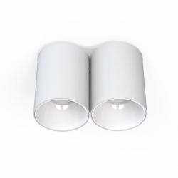 Nowodvorski oprawa natynkowa EYE TONE GU10 x 2 Stal lakierowana Tworzywo sztuczne ABS Biały 220-230 V MAX: 10W only LED