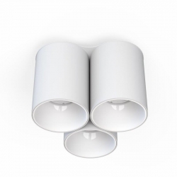 Nowodvorski oprawa natynkowa EYE TONE GU10 x 3 Stal lakierowana Tworzywo sztuczne ABS Biały 220-230 V MAX: 10W only LED